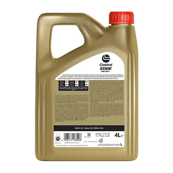 Castrol Edge V Engine Oil - 0W-20 - 4Ltr