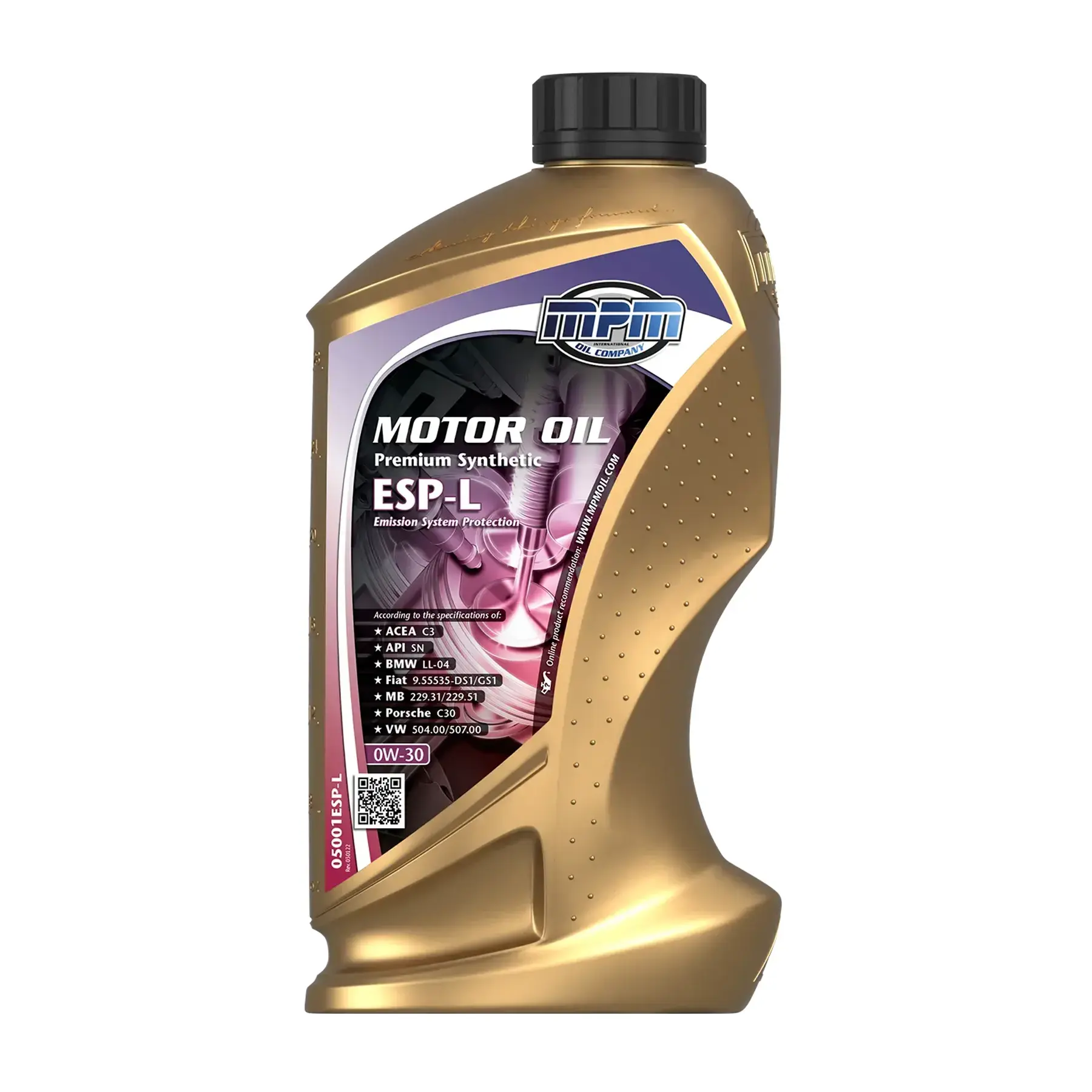 MPM Oil 0W-30 Premium Synthetic ESP-L 1L