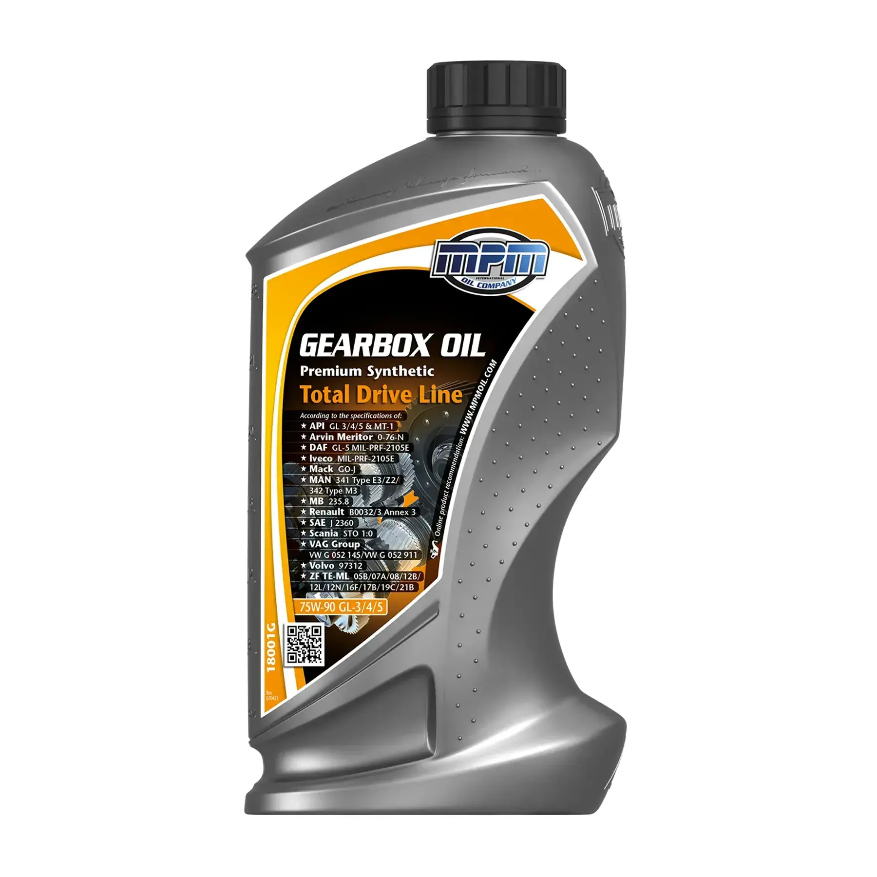 MPM Gearbox Oil 75W-90 GL-3/4/5 Premium Synthetic TDL 1L