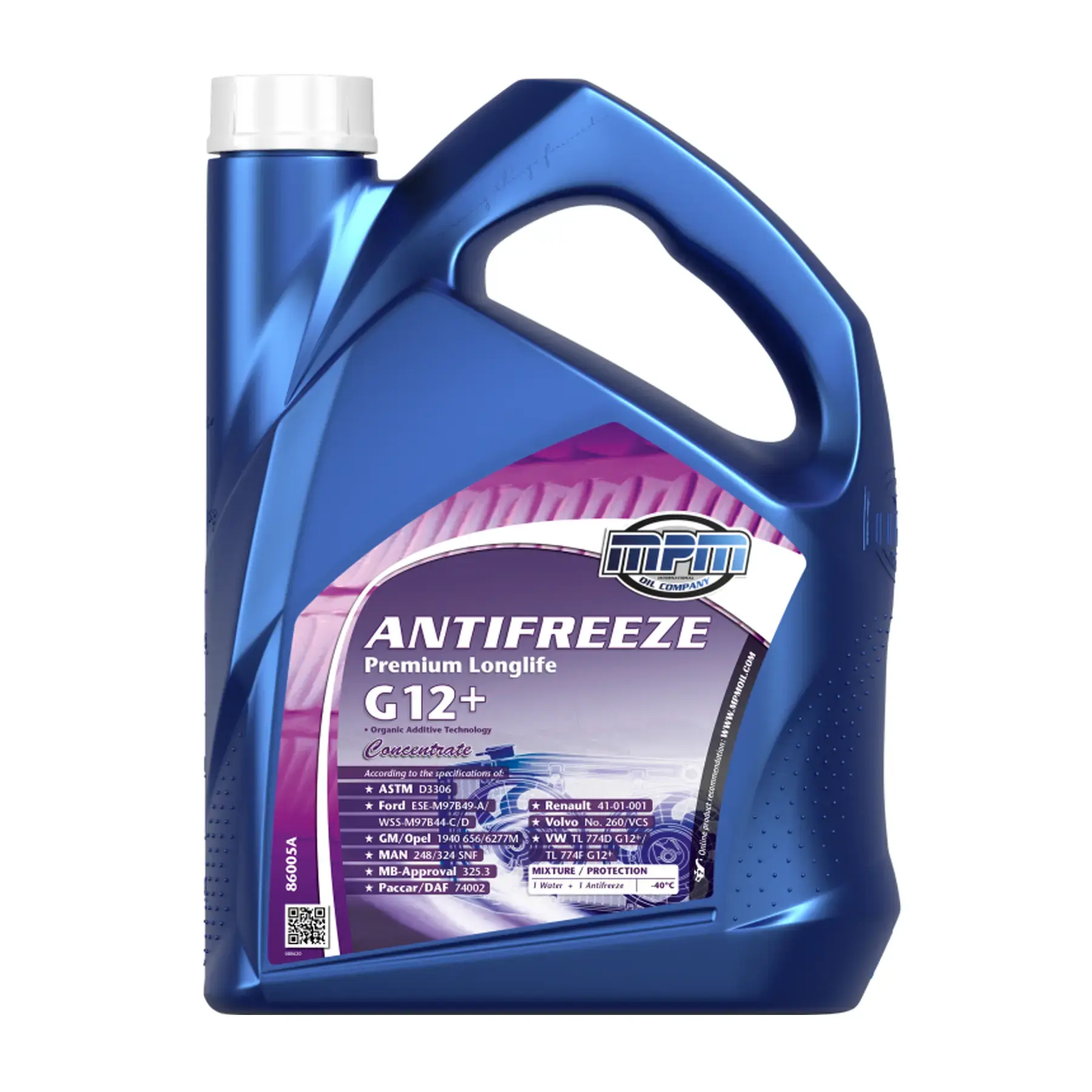 MPM Antifreeze Premium Longlife G12+ Concentrate 5L