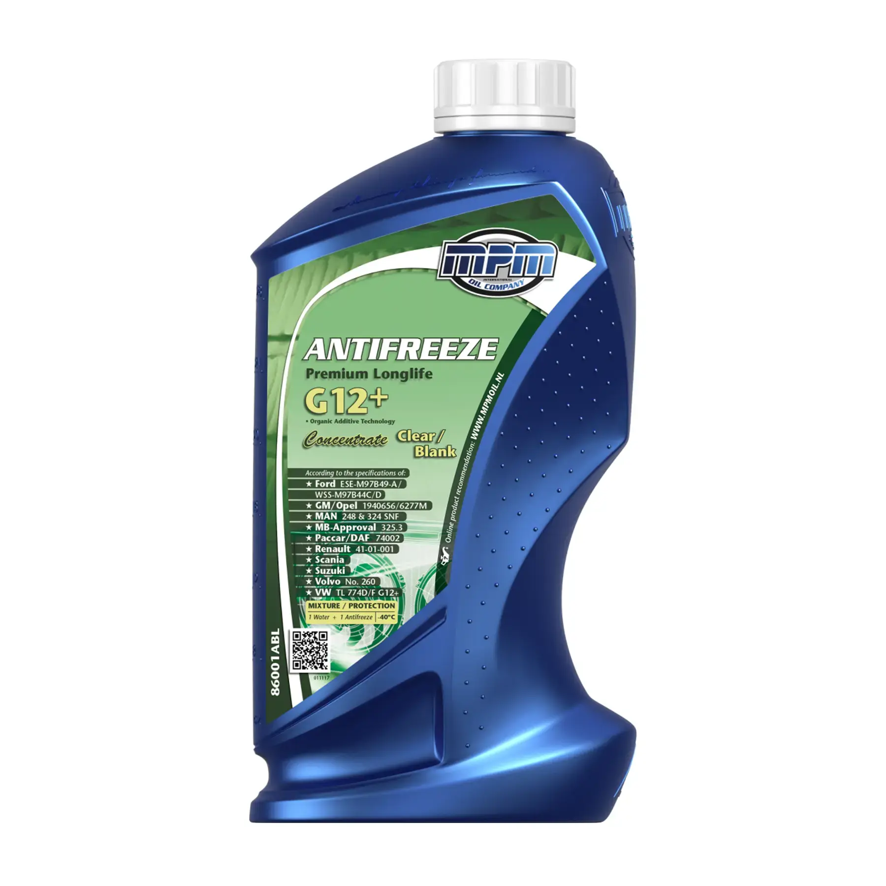 MPM Antifreeze Premium Longlife G12+ Concentrate Clear / Blank 1L