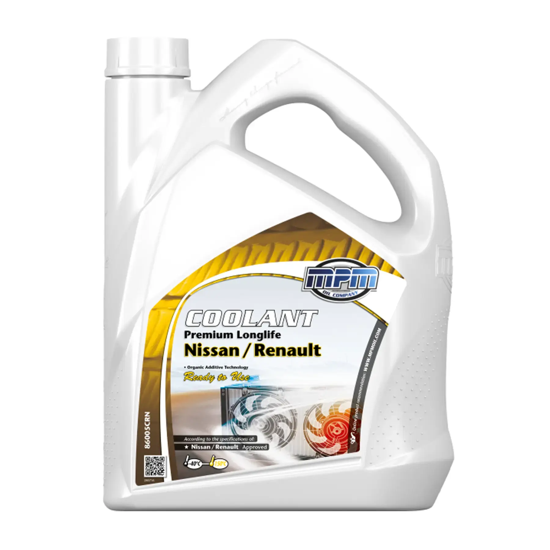 MPM Coolant Premium Longlife -40°C CRN Ready to Use Renault / Nissan 5L