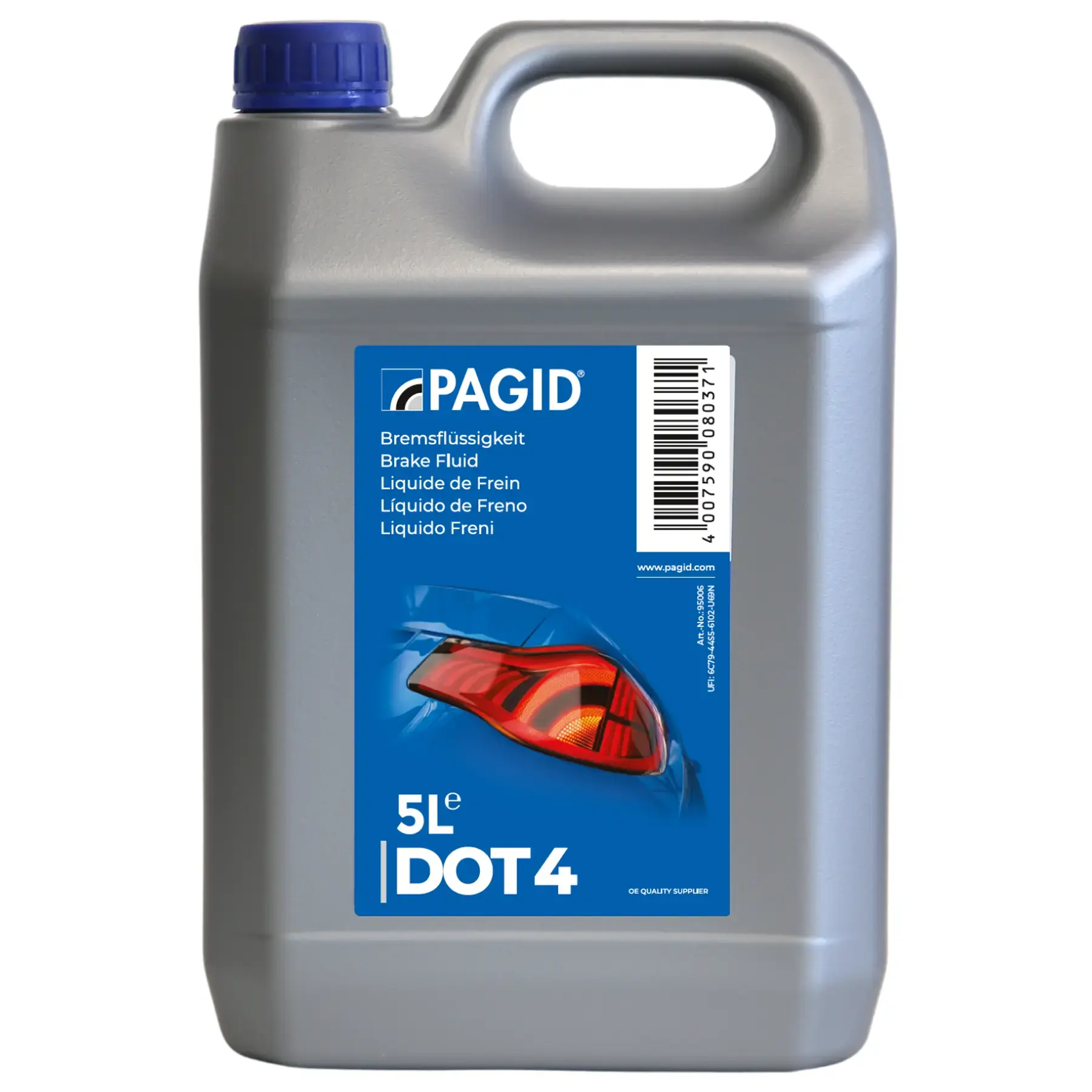 Pagid Dot4 Brake Fluid - 5ltr