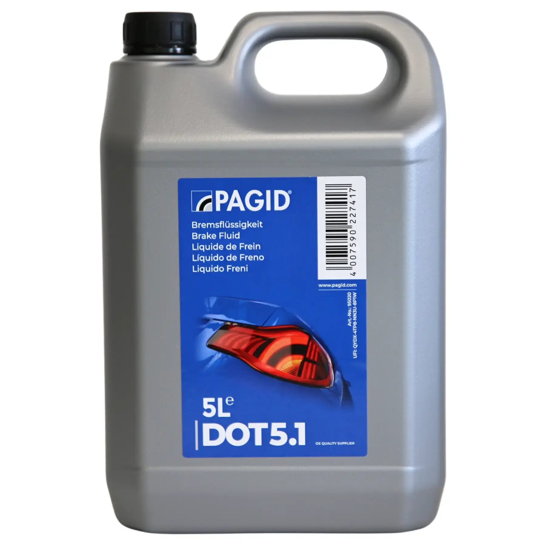 Pagid Dot5.1 Brake Fluid - 5ltr