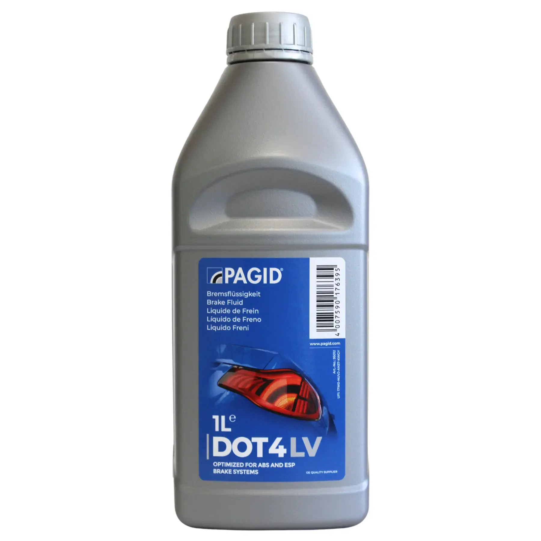 Pagid Dot4(LV/ESP) Low Viscosity Brake Fluid 1ltr