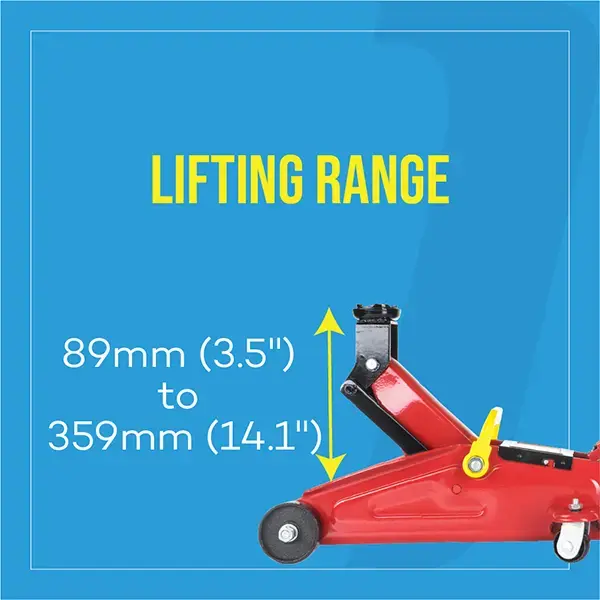 Top Tech 2 Tonne Low Profile Trolley Jack
