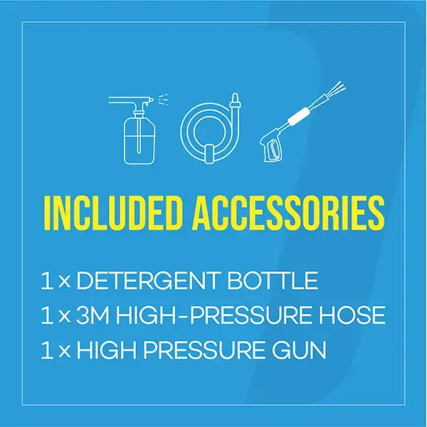 Top Tech 1800W Pressure Washer with Integrated Hose Reel 120 Bar