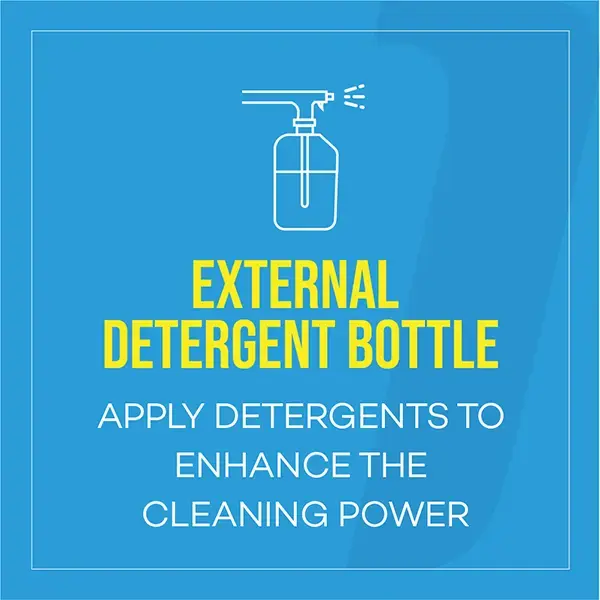 Top Tech 1400W Pressure Washer with External Detergent Bottle