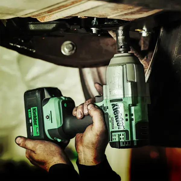 Kielder  TYPE18 18v 1/2" High Torque Impact Wrench (Kit) with 2 x 5.0Ah Batteries & 4pc Deep Impact Socket Set