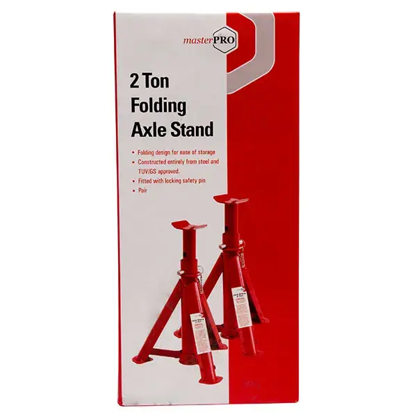 MasterPro 2Ton Folding Axle Stand (Pair) TUV and GS approved