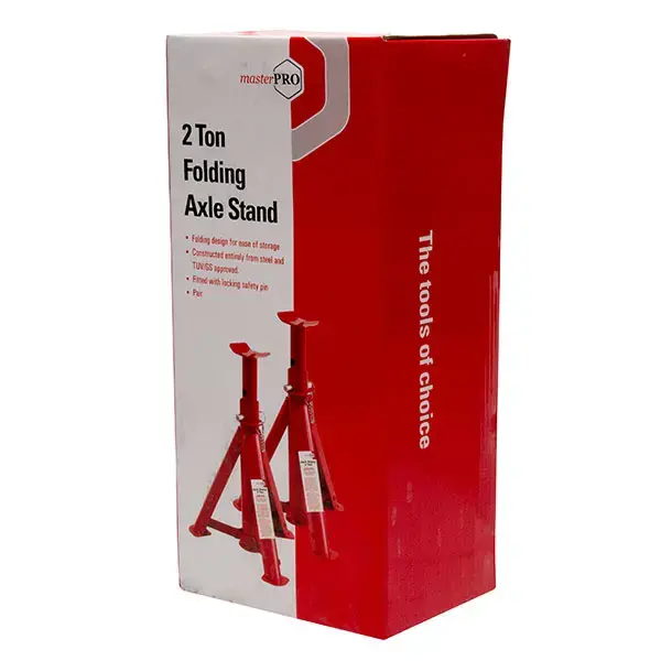 MasterPro 2Ton Folding Axle Stand (Pair) TUV and GS approved
