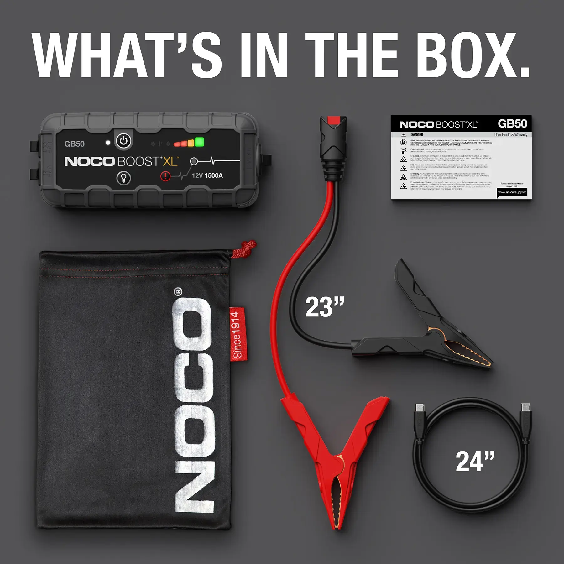 Noco GB50 Boost XL 1500A UltraSafe Lithium Jump Starter