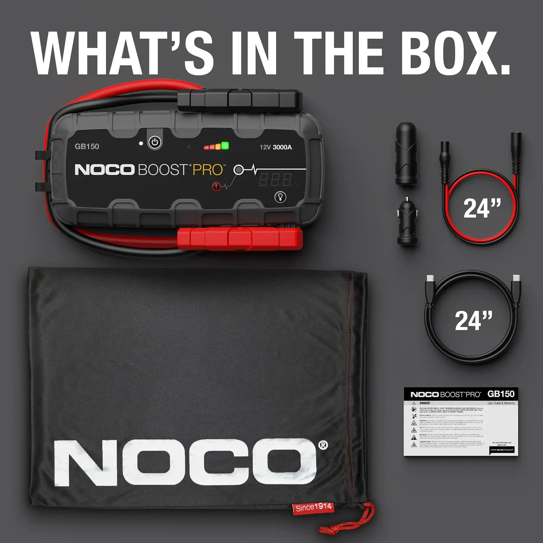 Noco GB150 Boost PRO 3000A UltraSafe Lithium Jump Starter