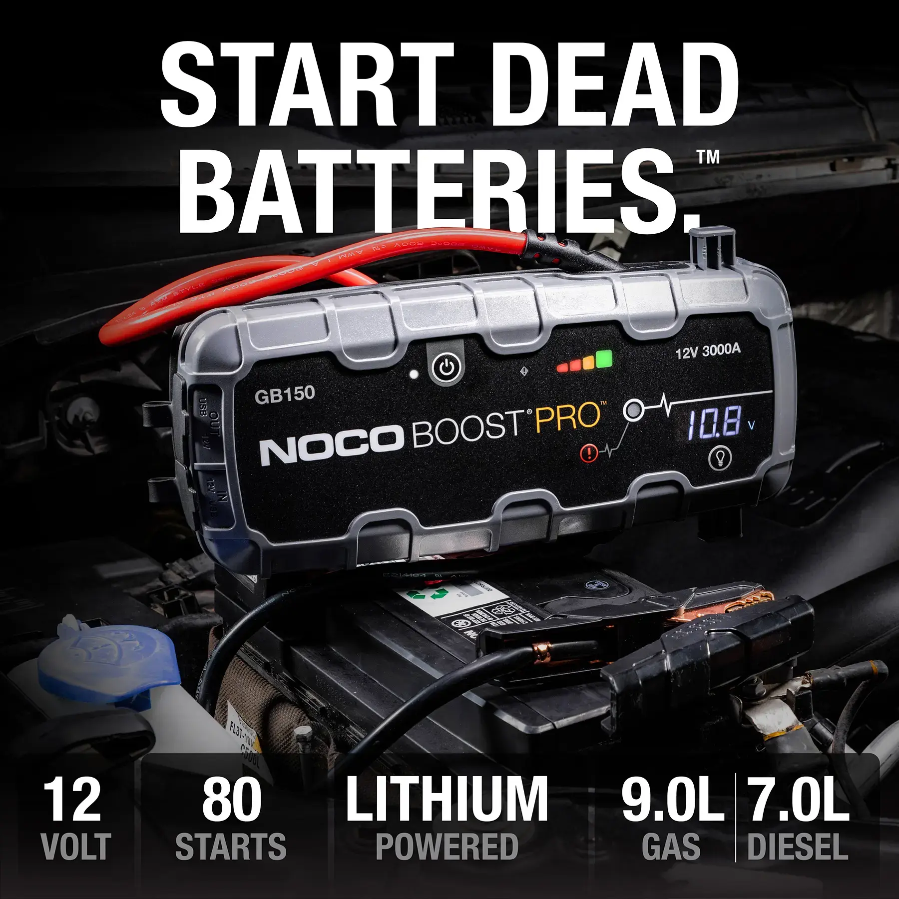 Noco GB150 Boost PRO 3000A UltraSafe Lithium Jump Starter
