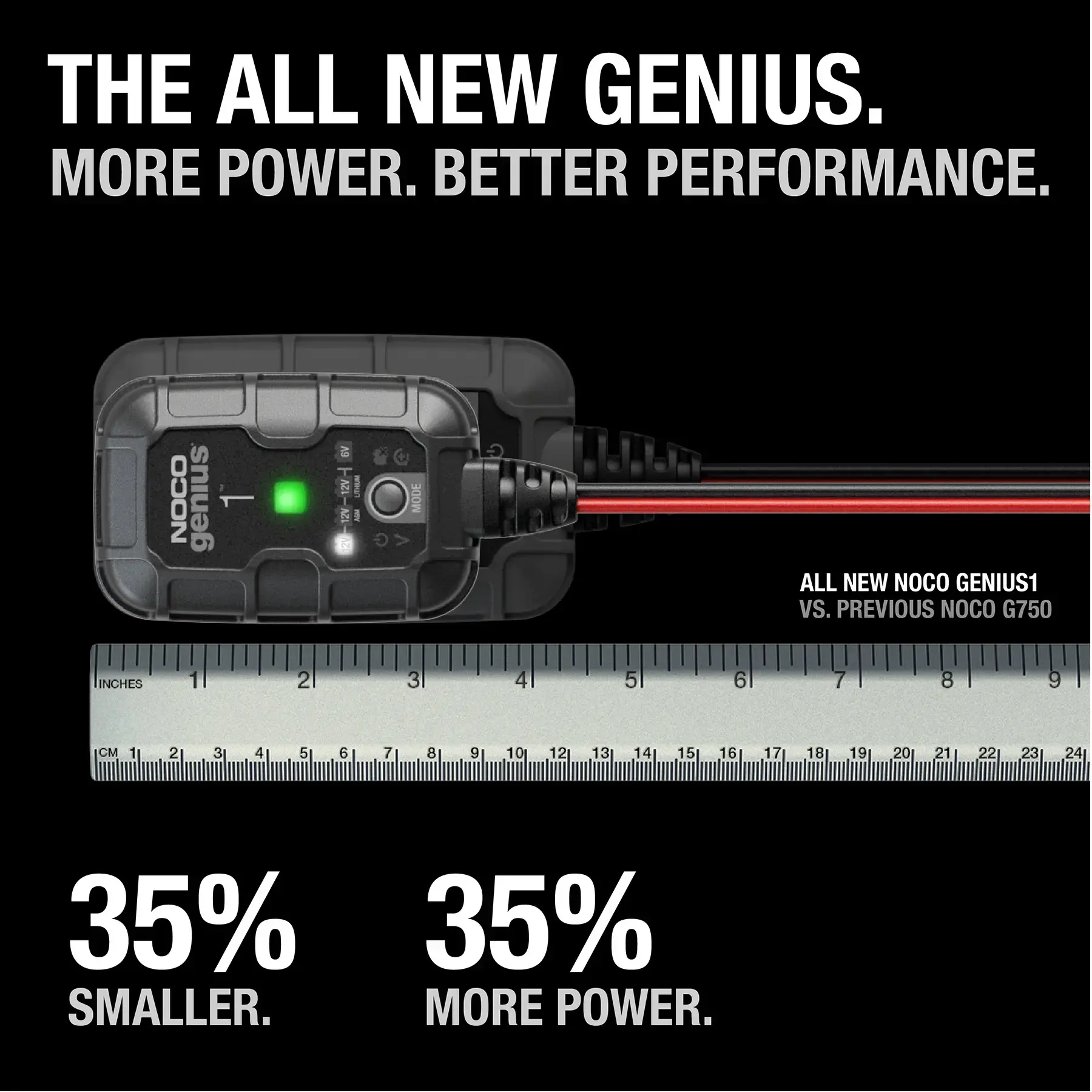 Noco GENIUS1 6V/12V 1-Amp Smart Battery Charger