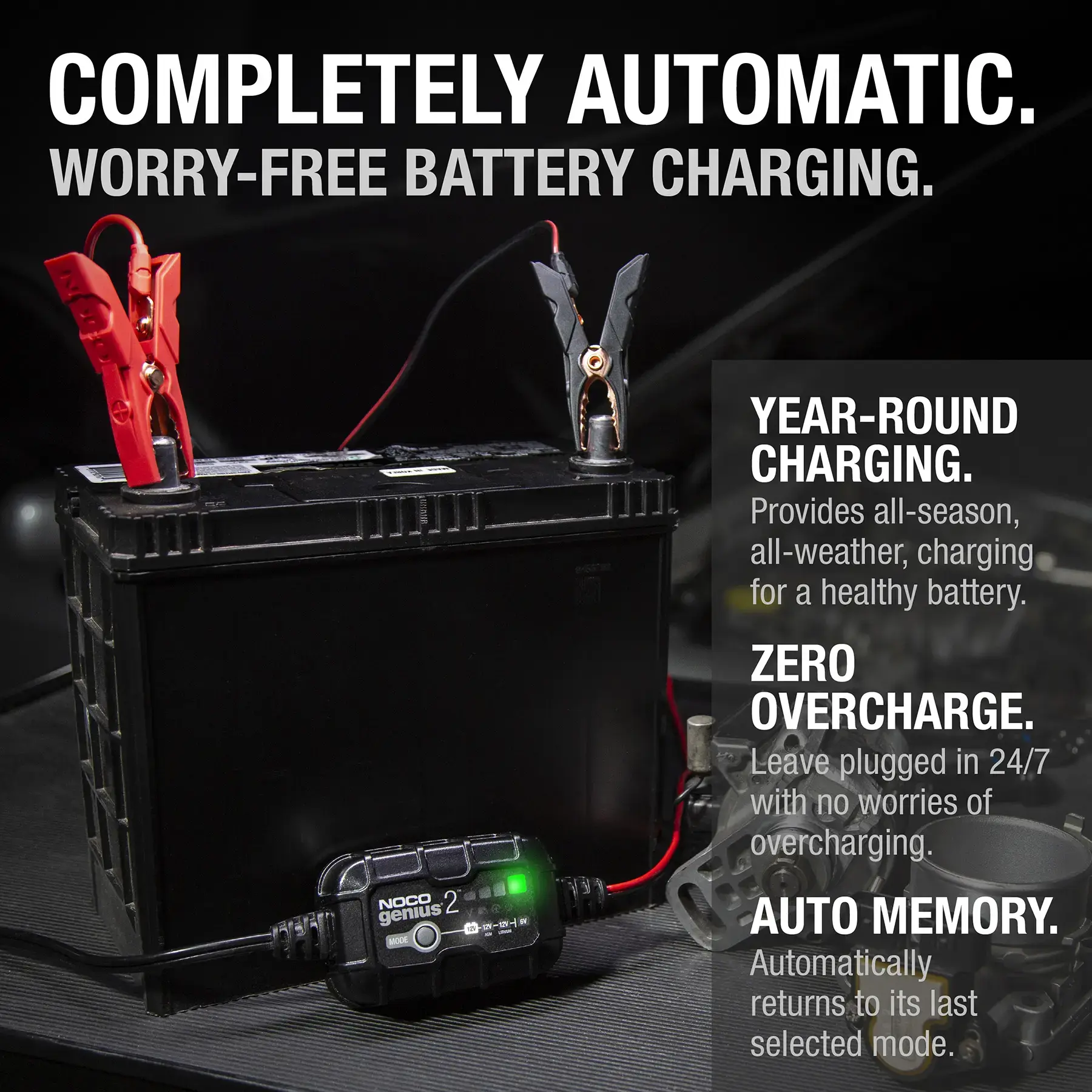 Noco GENIUS2 6V/12V 2-Amp Smart Battery Charger