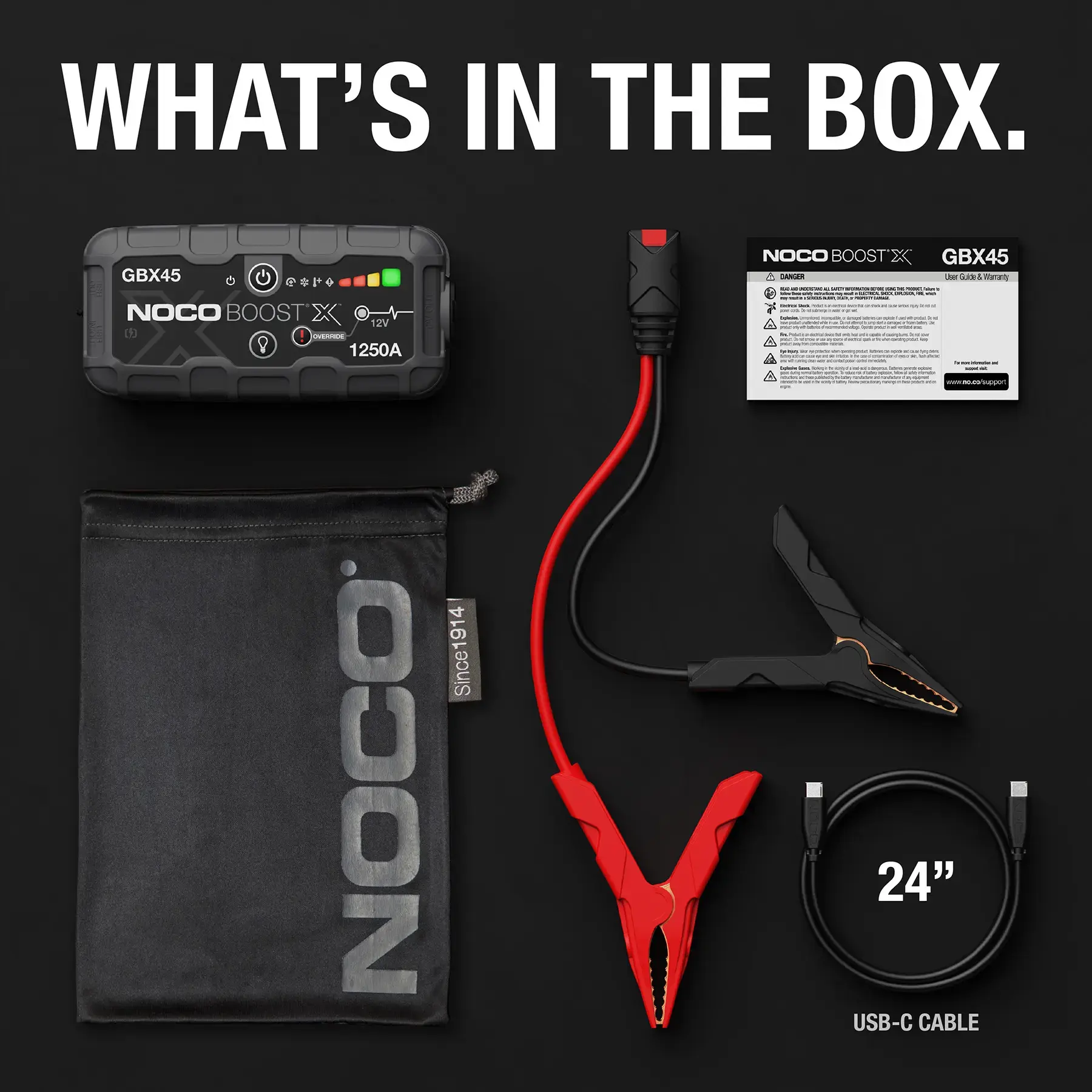 Noco GBX45 Boost X 12V 1250A Lithium Jump Starter