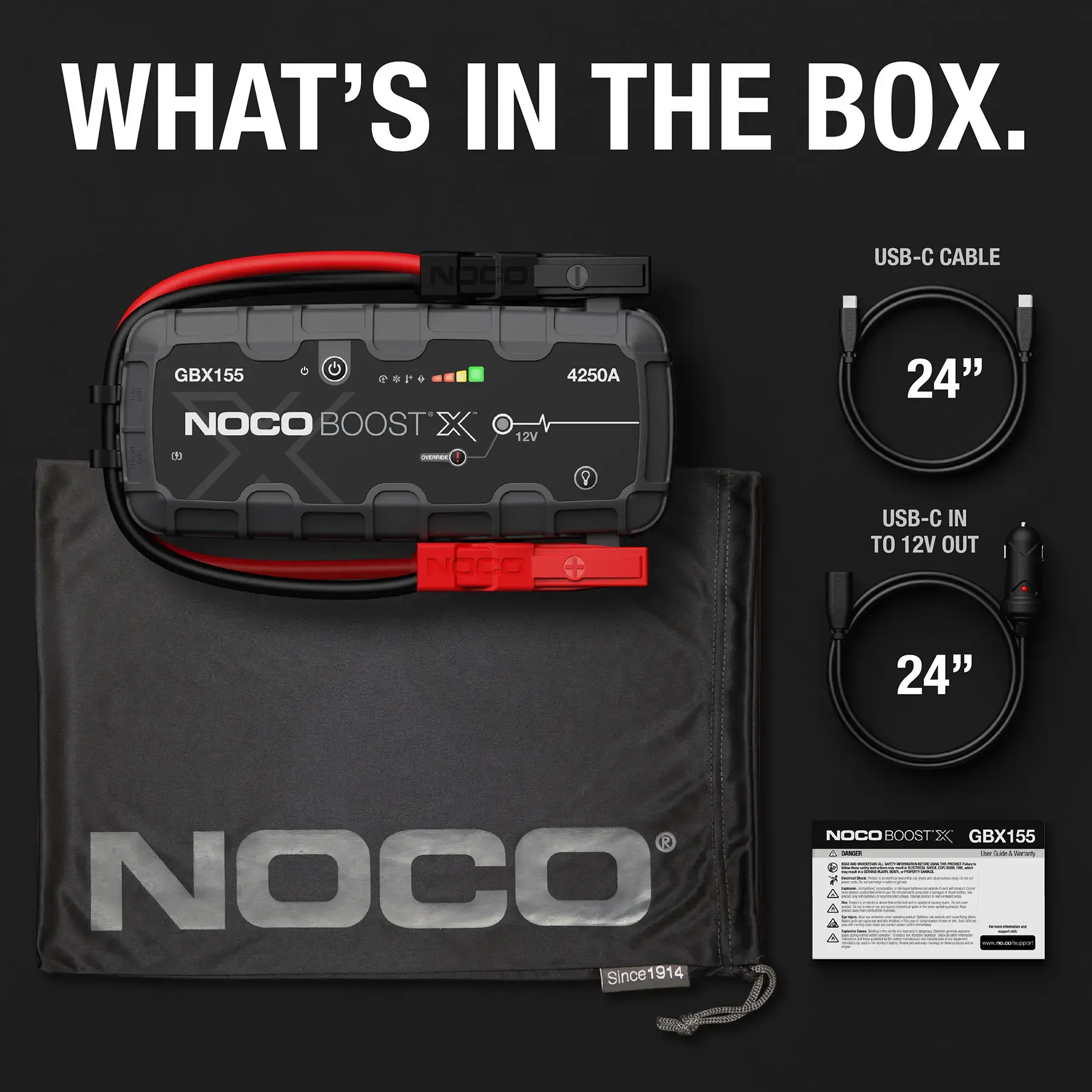 Noco GBX155 Boost X 12V 4250A Lithium Jump Starter