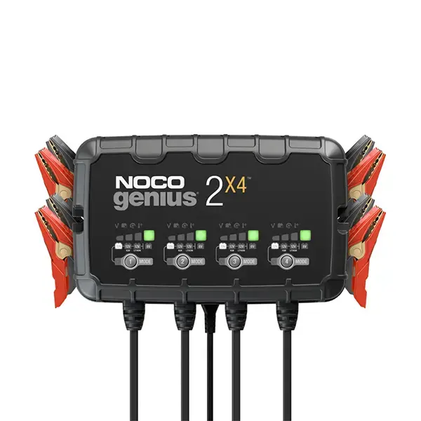 Noco GENIUS2X4 6V/12V 4-Bank 8-Amp Smart Battery Charger