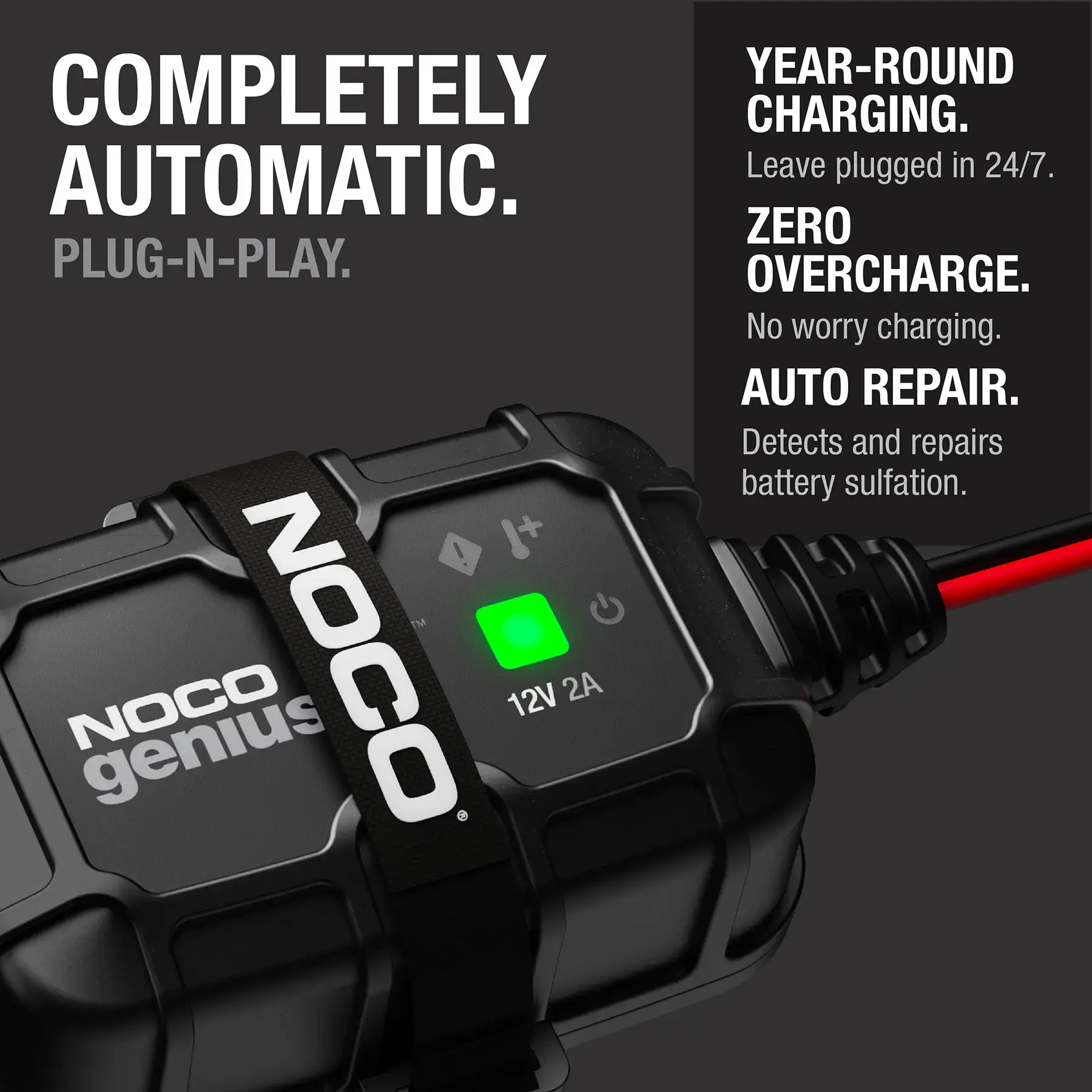 Noco 2A Direct-Mount Battery Charger GENIUS2DUK