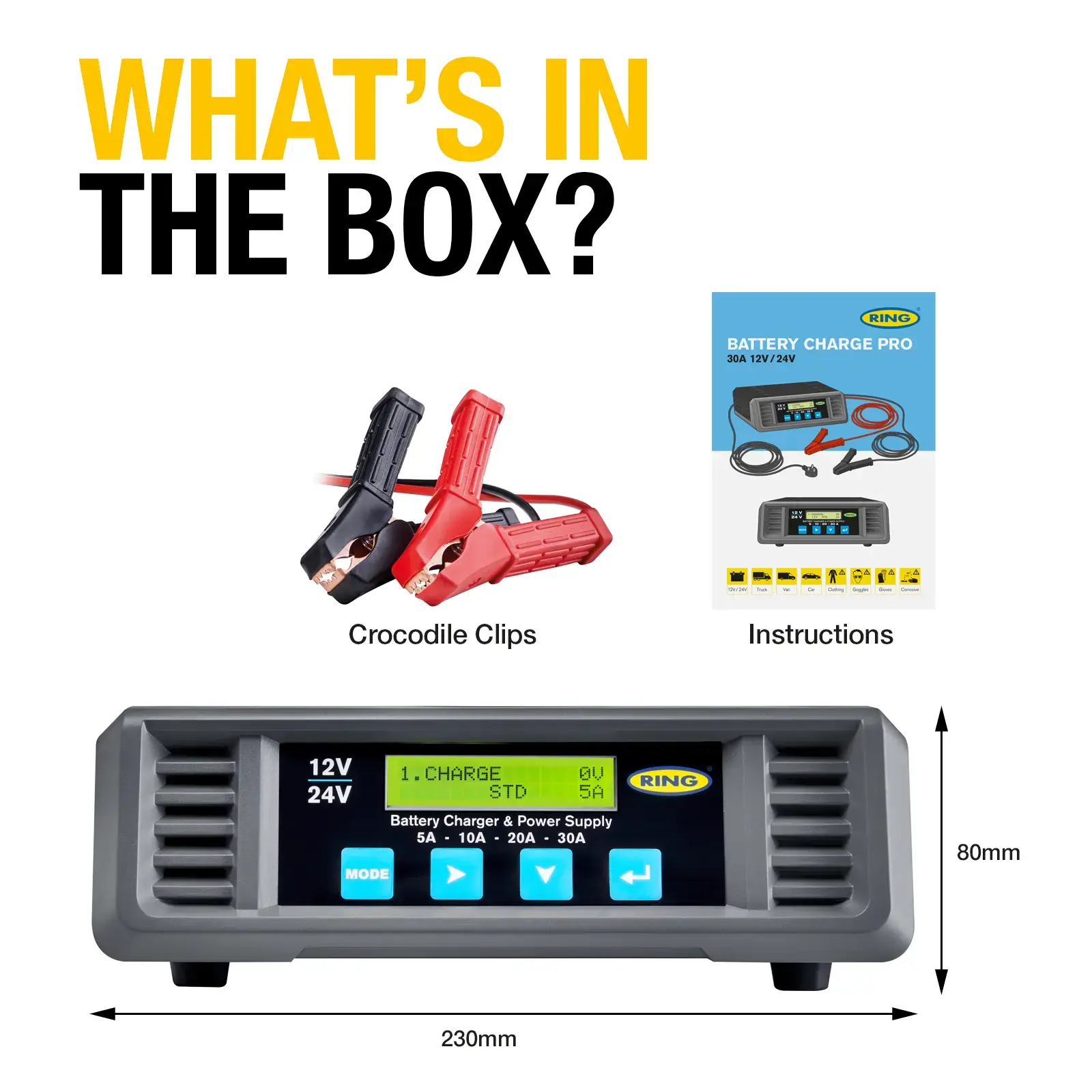 Ring Auto RSCP3024 Smartcharge PRO 30A