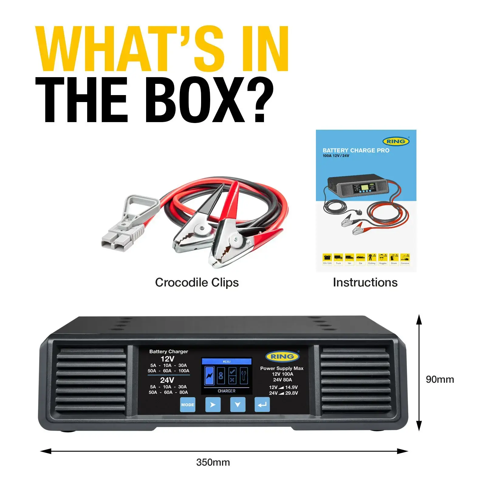 Ring Auto RSCP10024 Smartcharge PRO 100A