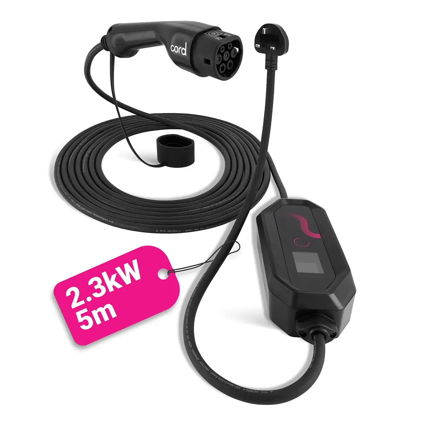 CORD 5m Portable EV charger