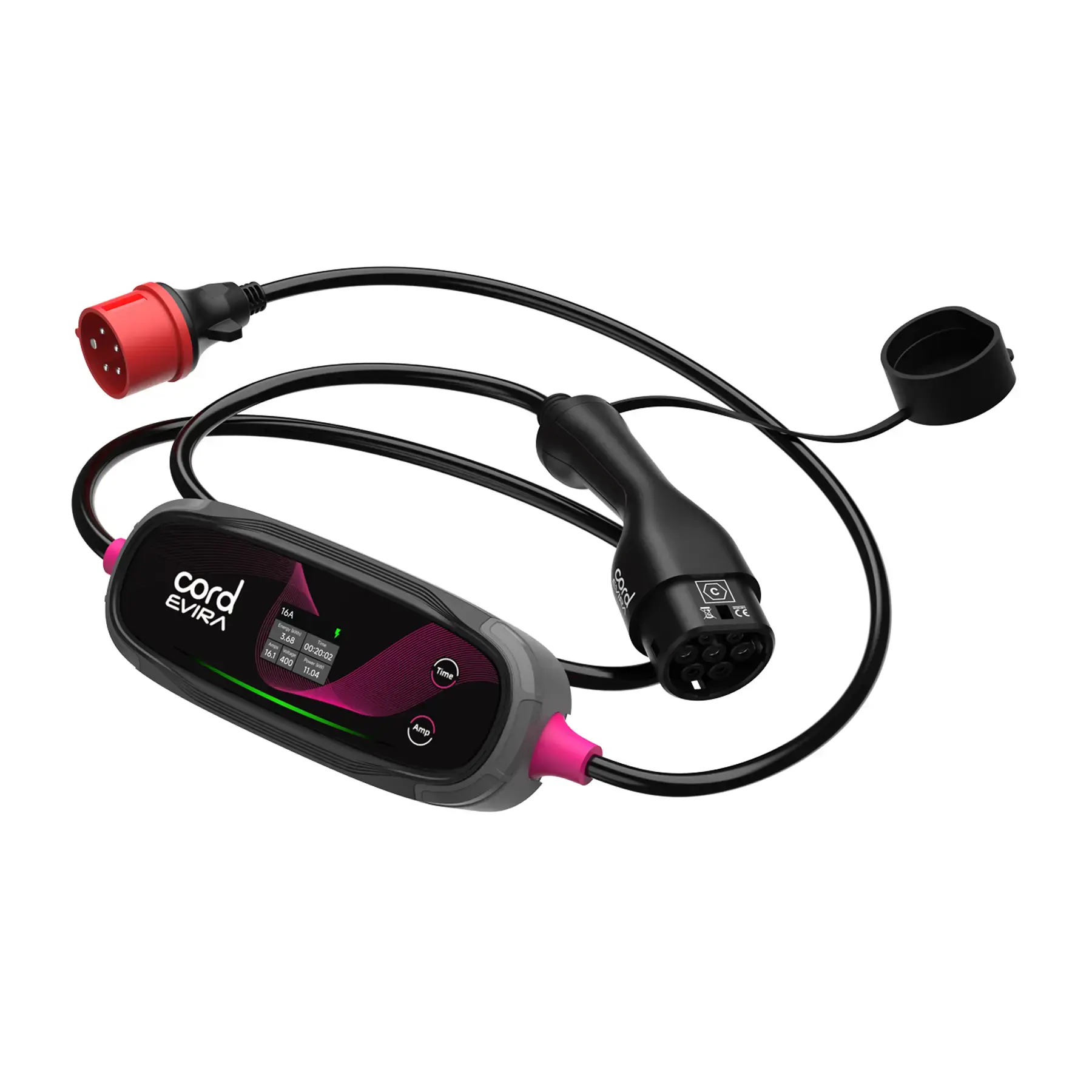 CORD EVIRA Professional Portable Charger - 10m 11kW Workshop-Ready EV Charging Soluti