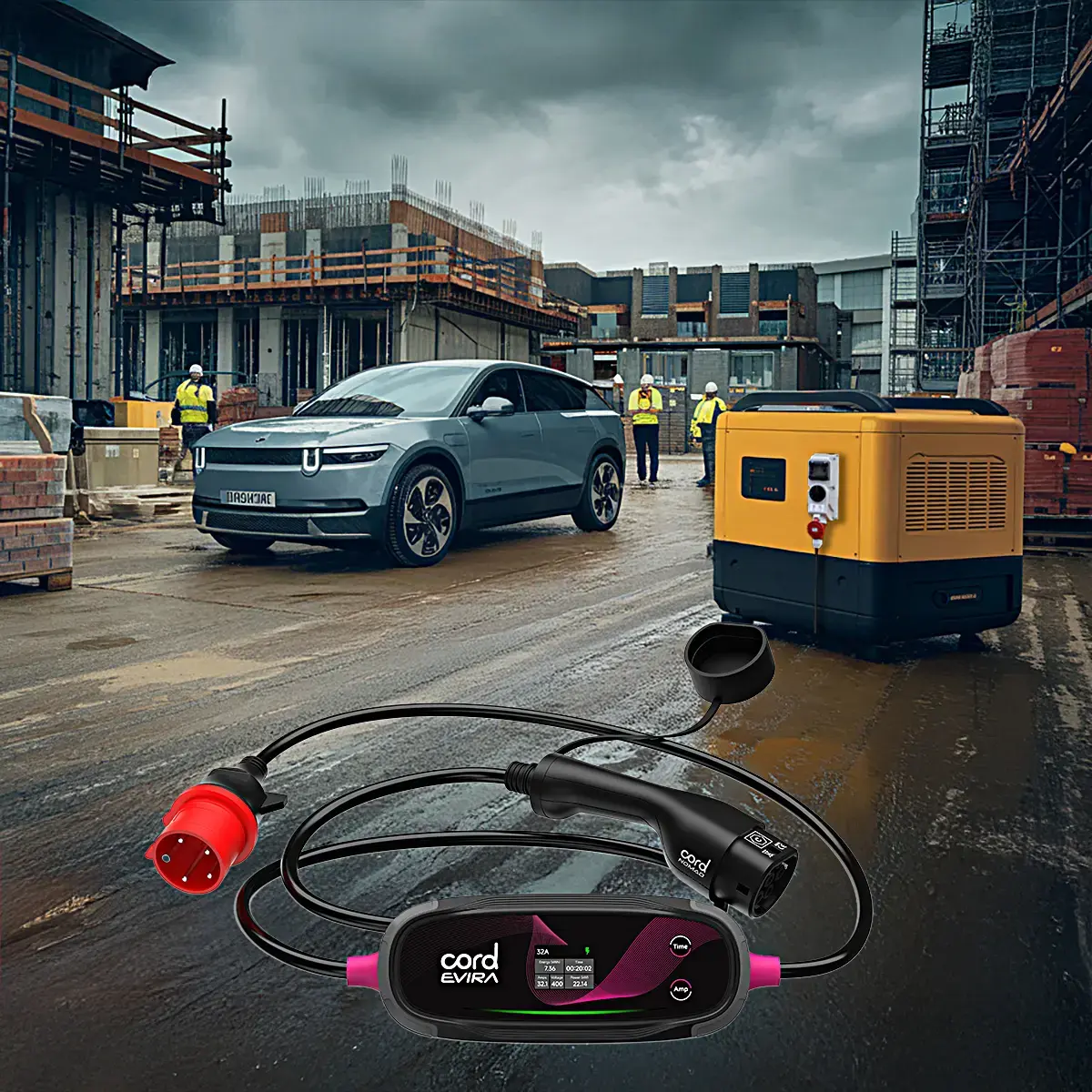 CORD EVIRA Multi-Power Professional Portable Charger – 10m 2.3kW – 22kW CEE/ 3pin Plug