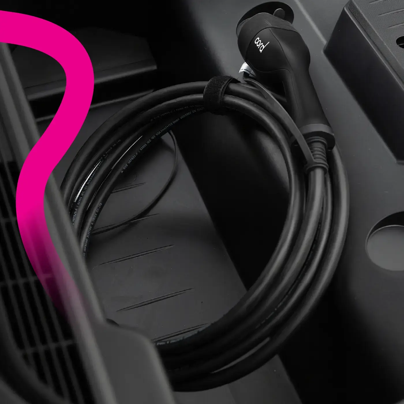 CORD EV Charging Cable - 30m Type 2 to Type 2, 230V 32A 7.4kW, Single Phase