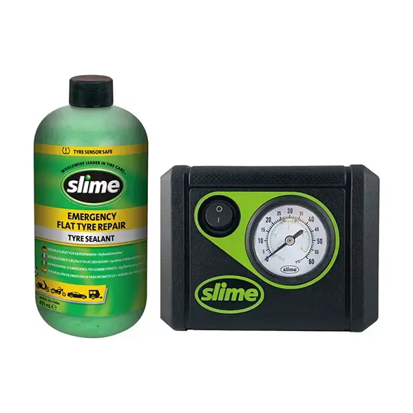 Slime Smart Tyre Repair Kit 12V Compressor And 473ml Solution