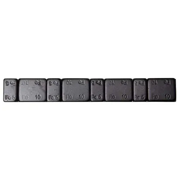 Schrader Adhesive Wheel Weights 60g strip 5g - BLACK Qty 100