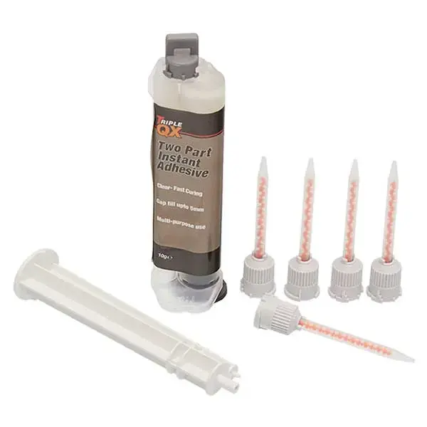 Triple QX Two Part instant adhesive kit
