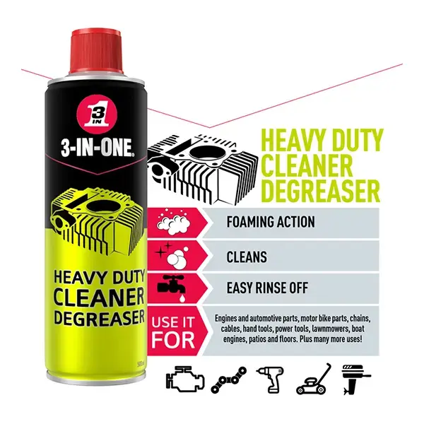 3-IN-ONE Heavy Duty Cleaner Degreaser 500ml