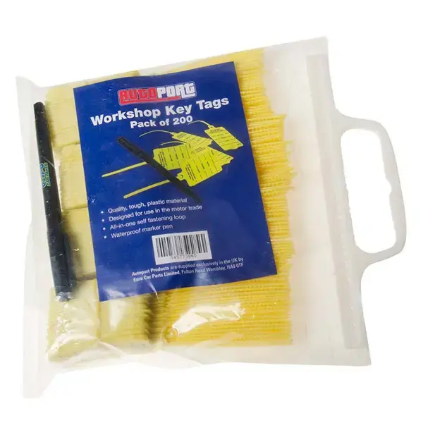 Top Tech Key Tags Starter Pack With Marker Pen - Qty 200