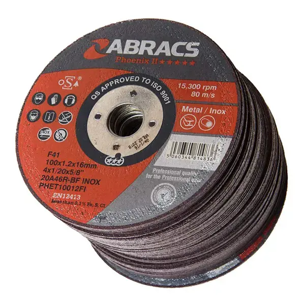 ABRACS SINGLE Phoenix 100mm x 1.2mm x 22mm Flat INOX