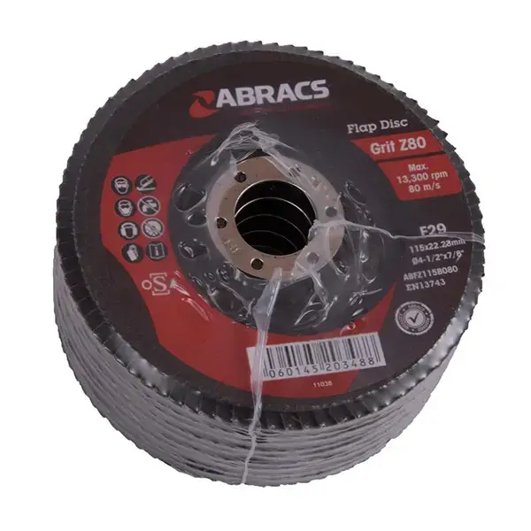 ABRACS FLAP DISC 115mm x 80g