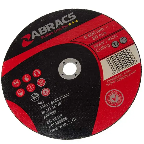 ABRACS Proflex Thin Cutting Disc 230mm X 1.8Mm X 22mm Flat Inox