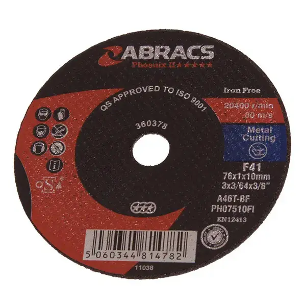 ABRACS Phoenix 75mm x 1.0mm x 10mm Flat INOX
