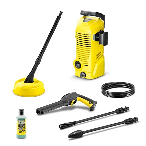 Karcher K2 Home 1400W Pressure Washer with Home Accessories Bundle