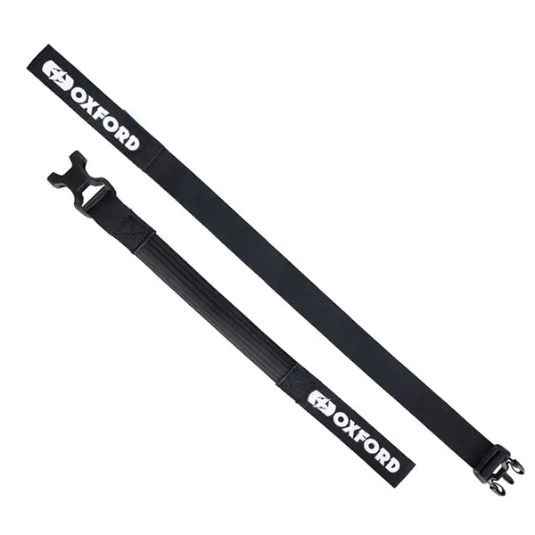 Oxford Atlas B-Clip 26mm x 1.2M Self Tensioning Straps Black (Pair)