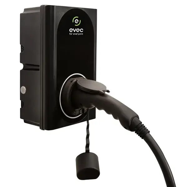 evec VEC01 7.4kW Untethered Domestic EV Charger Single Phase, Type 1 & 2 with Standard Installation Included 