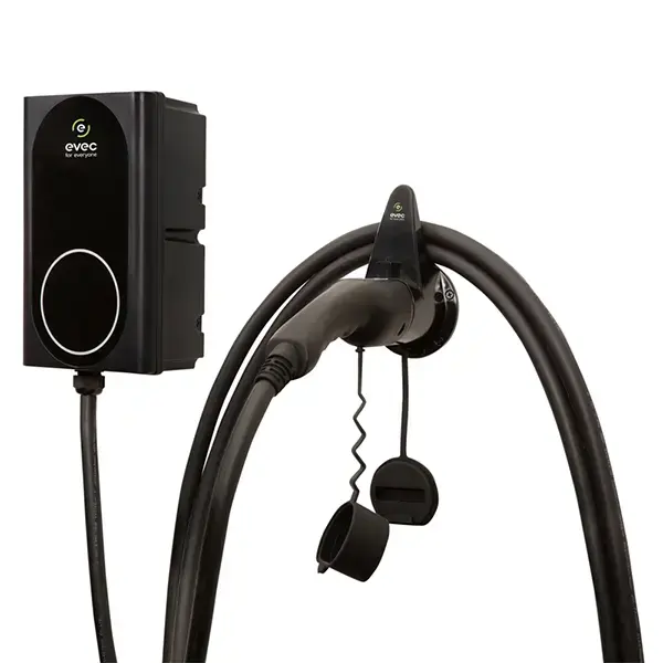 evec VEC03 Tethered 7.4kW Domestic EV Charger Single Phase, Type 2 with Standard Installation Included