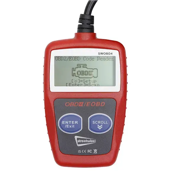 Streetwize OBDII Fault Code Reader - LCD Screen