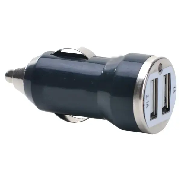 Simply Black Dual Usb Car Charger