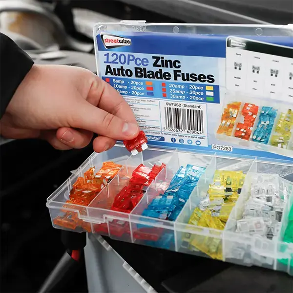 Streetwize 120pcs Zinc Car Fuse Set