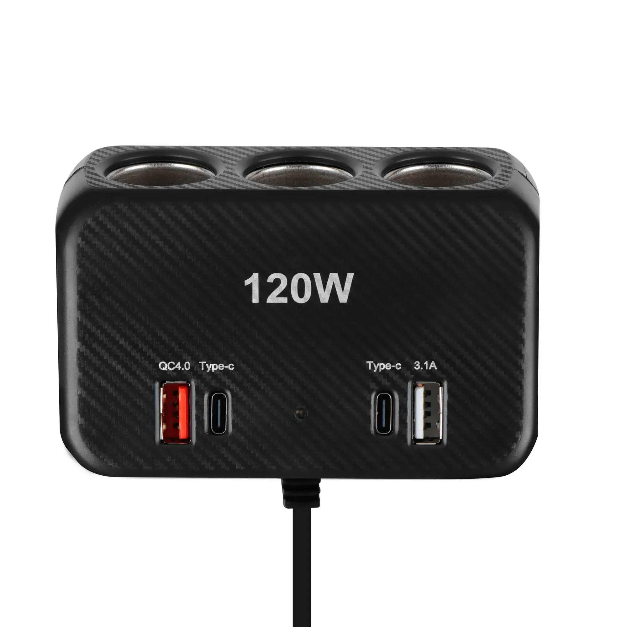 Streetwize 12V Triple Socket + Dual USB (A & C) – 80cm Cable