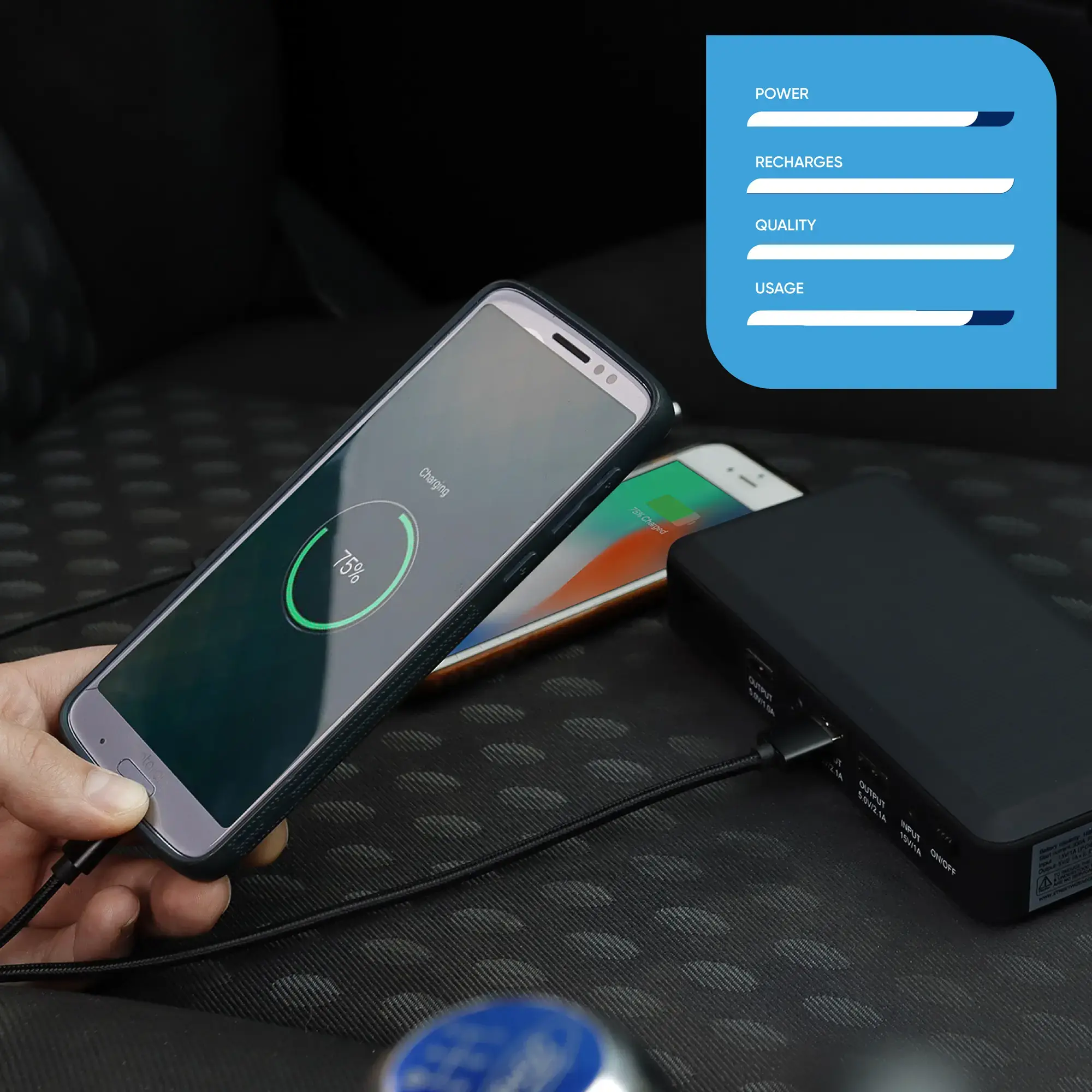 Streetwize 600 Amp Emergency Jump Starter & Portable Power Bank With Digital Display