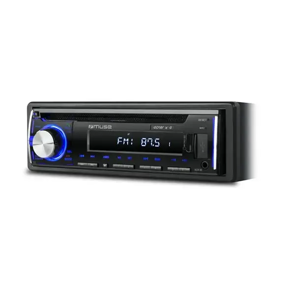 Muse Car Radio CD Player With Bluetooth & USB / Micro SD Card Reader