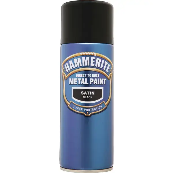 Hammerite Hammerite Smoothrite 400ml Satin Black -